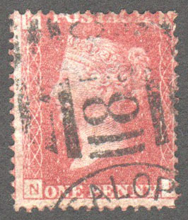 Great Britain Scott 33 Used Plate 145 - NK - Click Image to Close